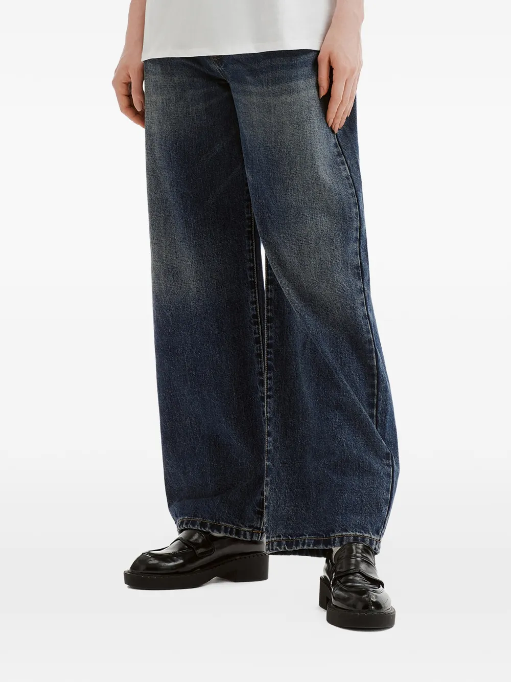 b+ab Jeans met vervaagd effect Blauw