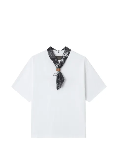 Musium Div. printed collar T-shirt