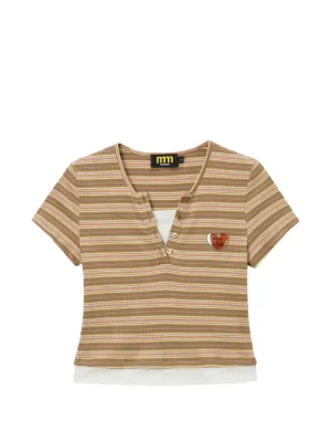 APEE™ By *A BATHING APE® ストライプ ポロシャツ | グレー | FARFETCH JP