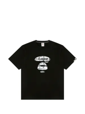 AAPE BY *A BATHING APE® heart-graphic T-shirt | Black | FARFETCH