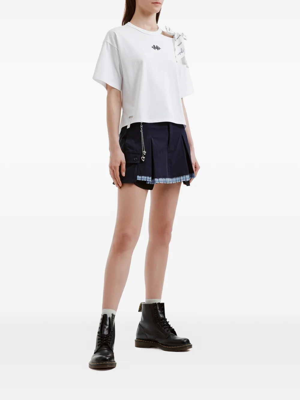  Musium Div. Pleated Cargo Shorts - Blue 