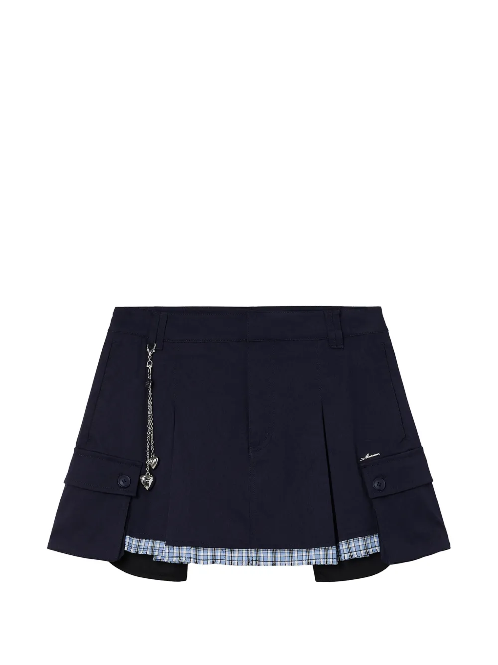 Musium Div. pleated cargo shorts - Blu