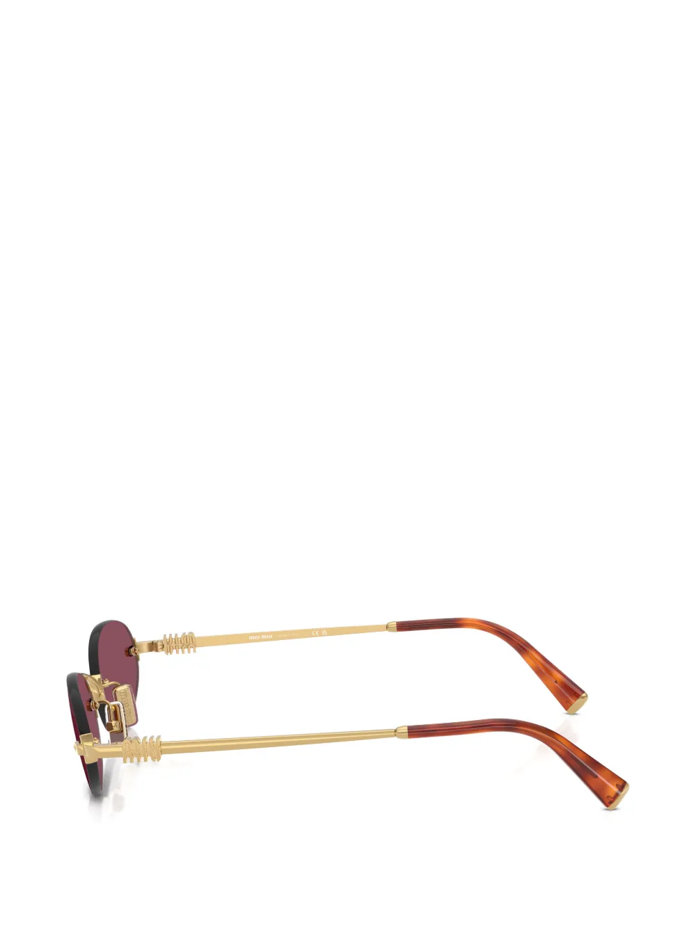 Miu Miu Eyewear oval-frame sunglasses - Oro