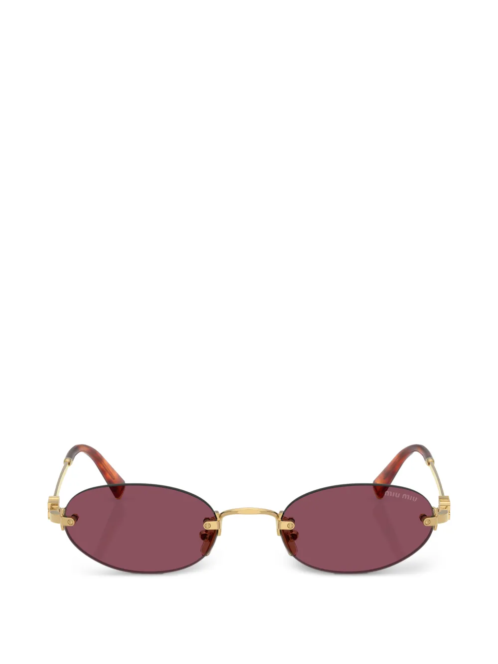 Miu Miu Eyewear oval-frame sunglasses - Oro