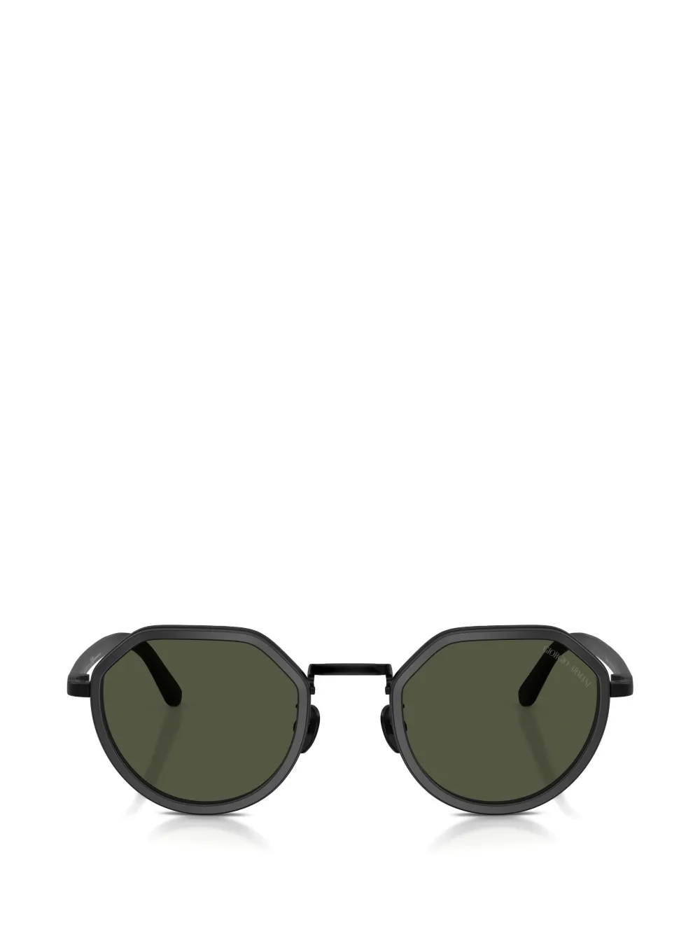 Giorgio Armani octagonal-frame sunglasses - Nero