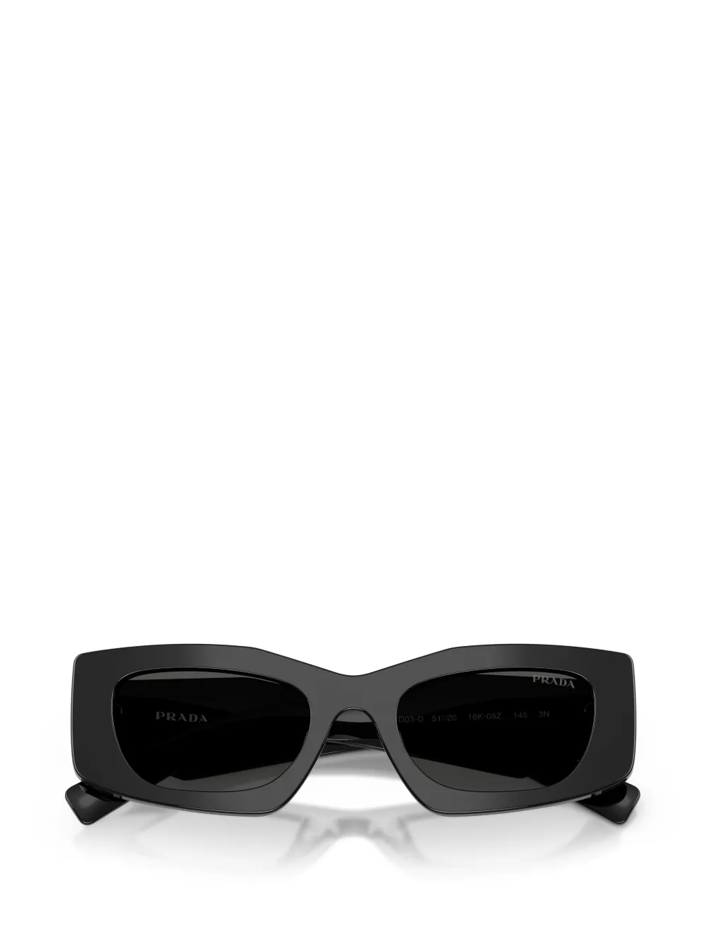 Prada Eyewear Zonnebril met geometrisch montuur Zwart