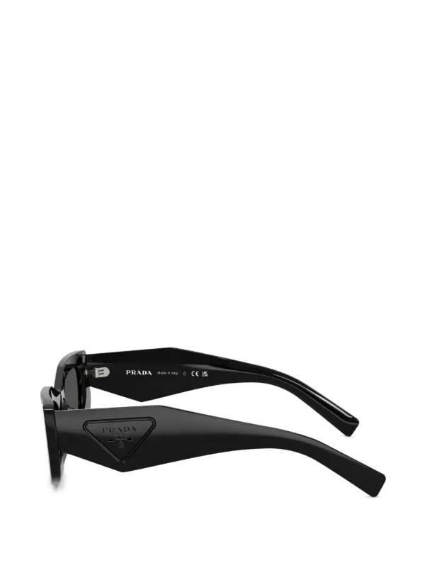 Prada Eyewear geometric-frame Sunglasses | Black | FARFETCH display picture 1