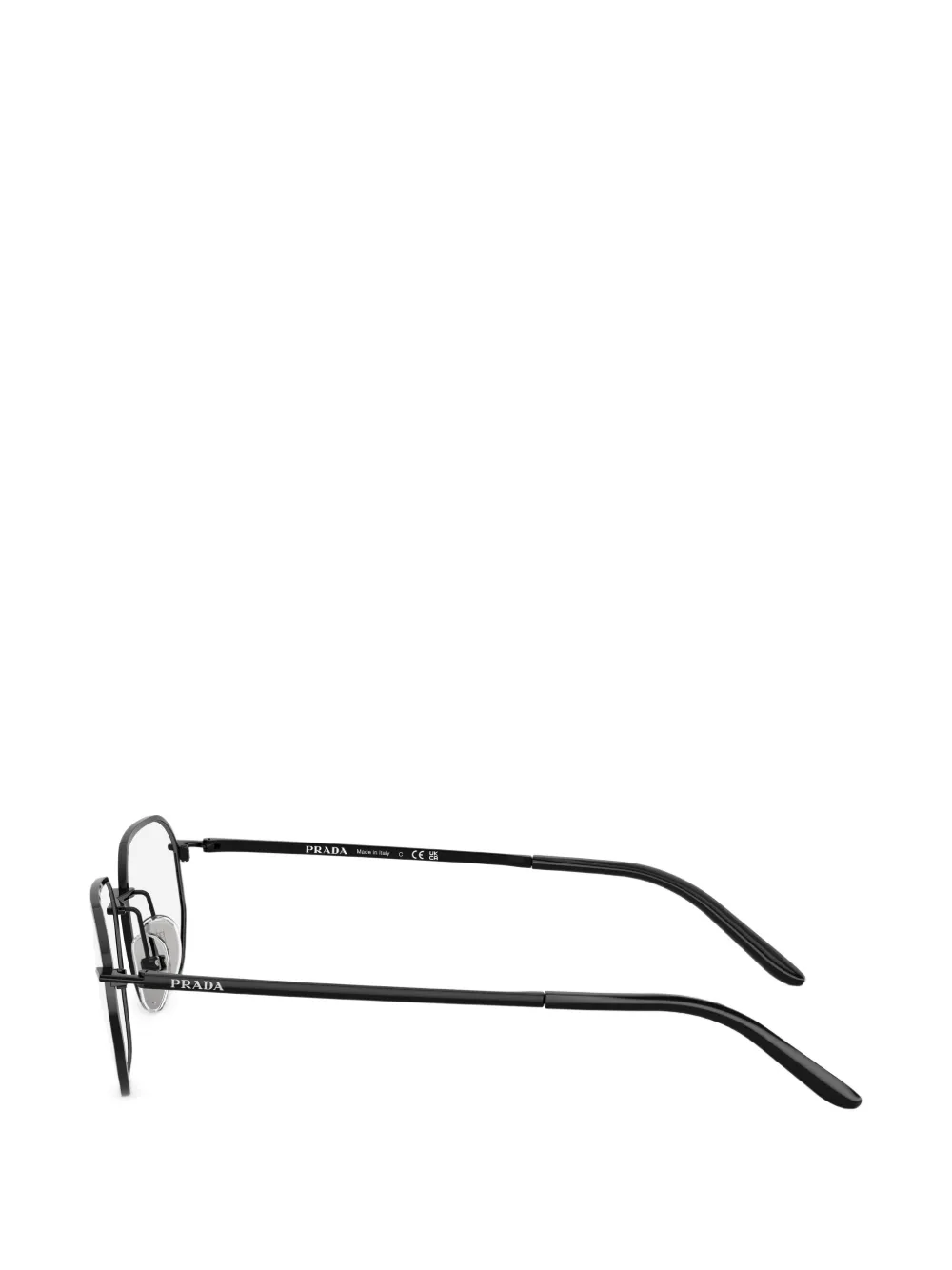 Prada Eyewear Bril met vierkant montuur Zwart