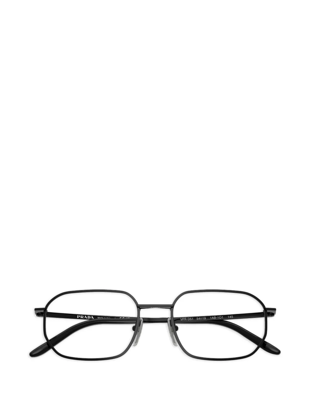 Prada Eyewear Bril met vierkant montuur Zwart
