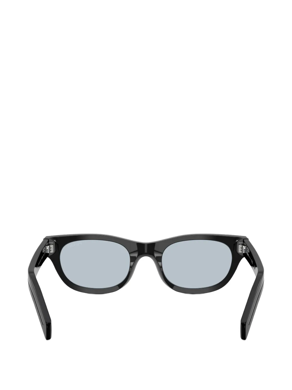 Prada Eyewear Zonnebril met rond montuur Zwart