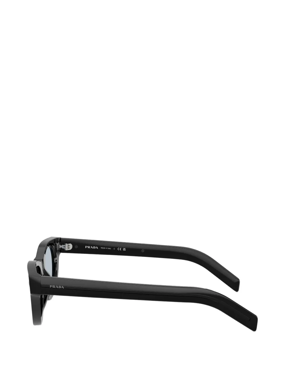 Prada Eyewear Zonnebril met rond montuur Zwart
