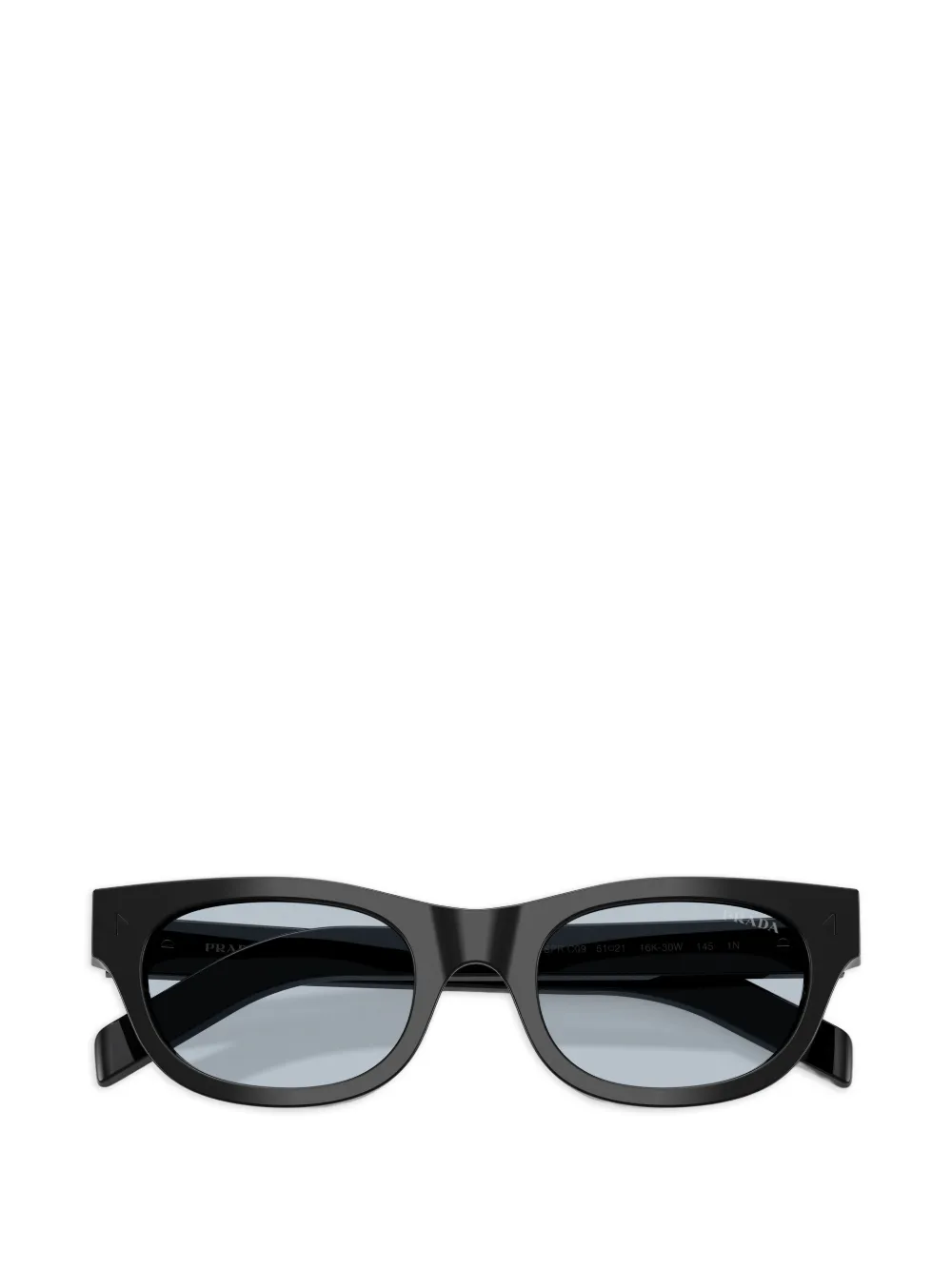 Prada Eyewear Zonnebril met rond montuur Zwart