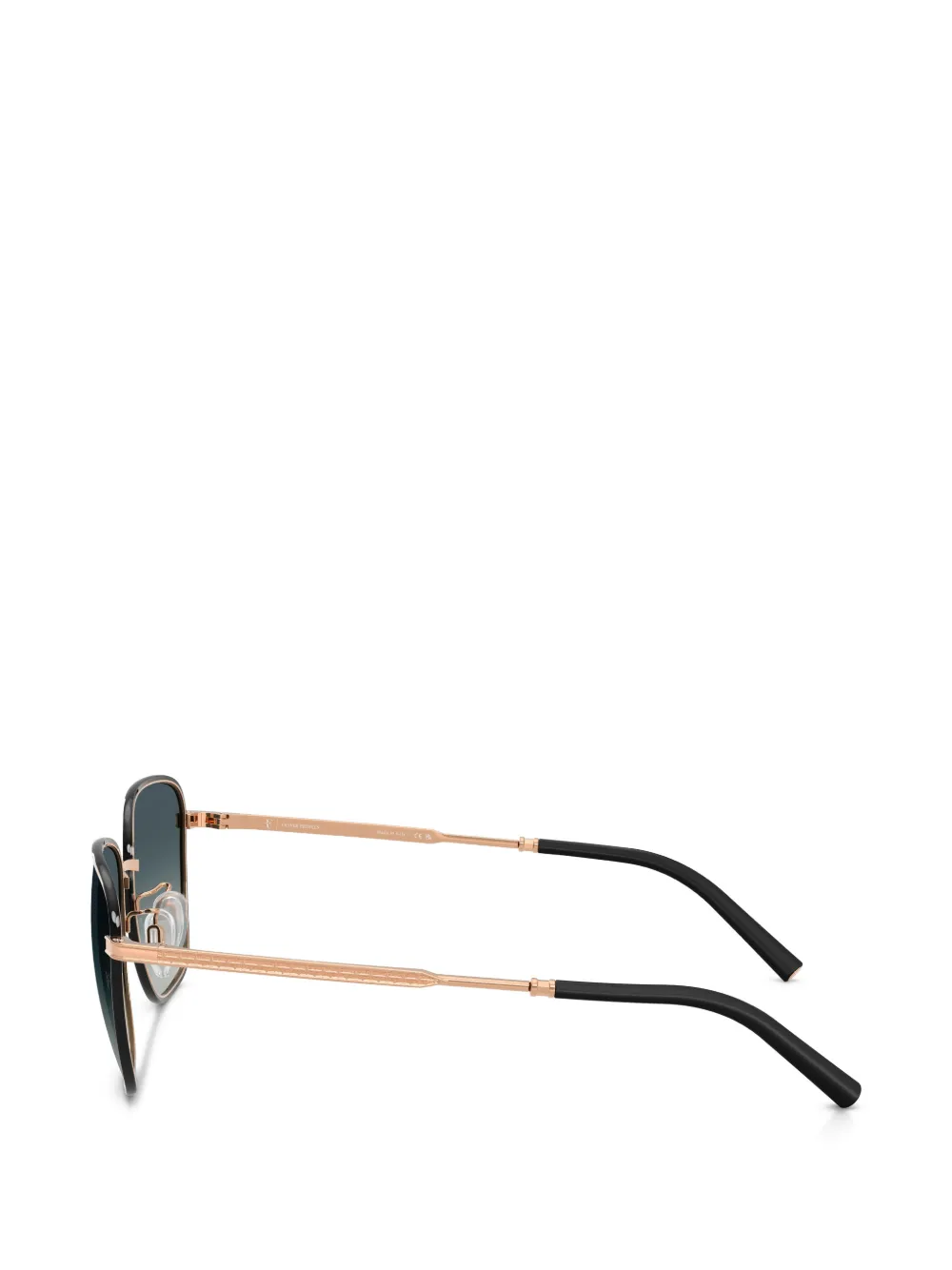 Oliver Peoples Zonnebril met vierkant montuur Zwart