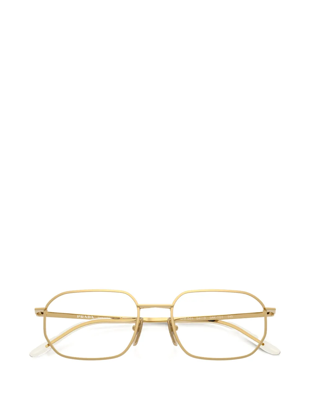 Prada Eyewear Bril met geometrisch montuur Goud