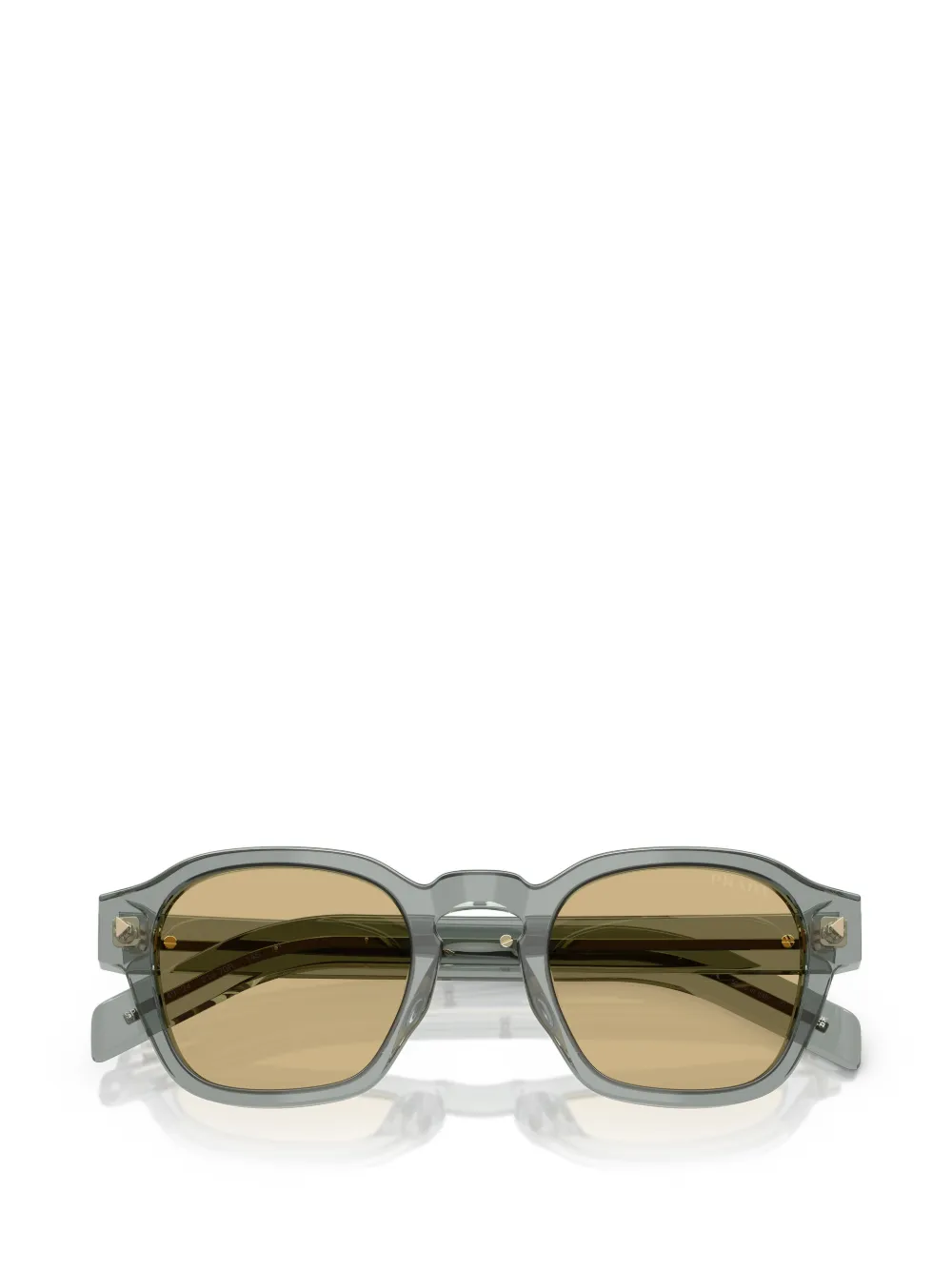 Prada Eyewear Zonnebril met vierkant montuur Grijs