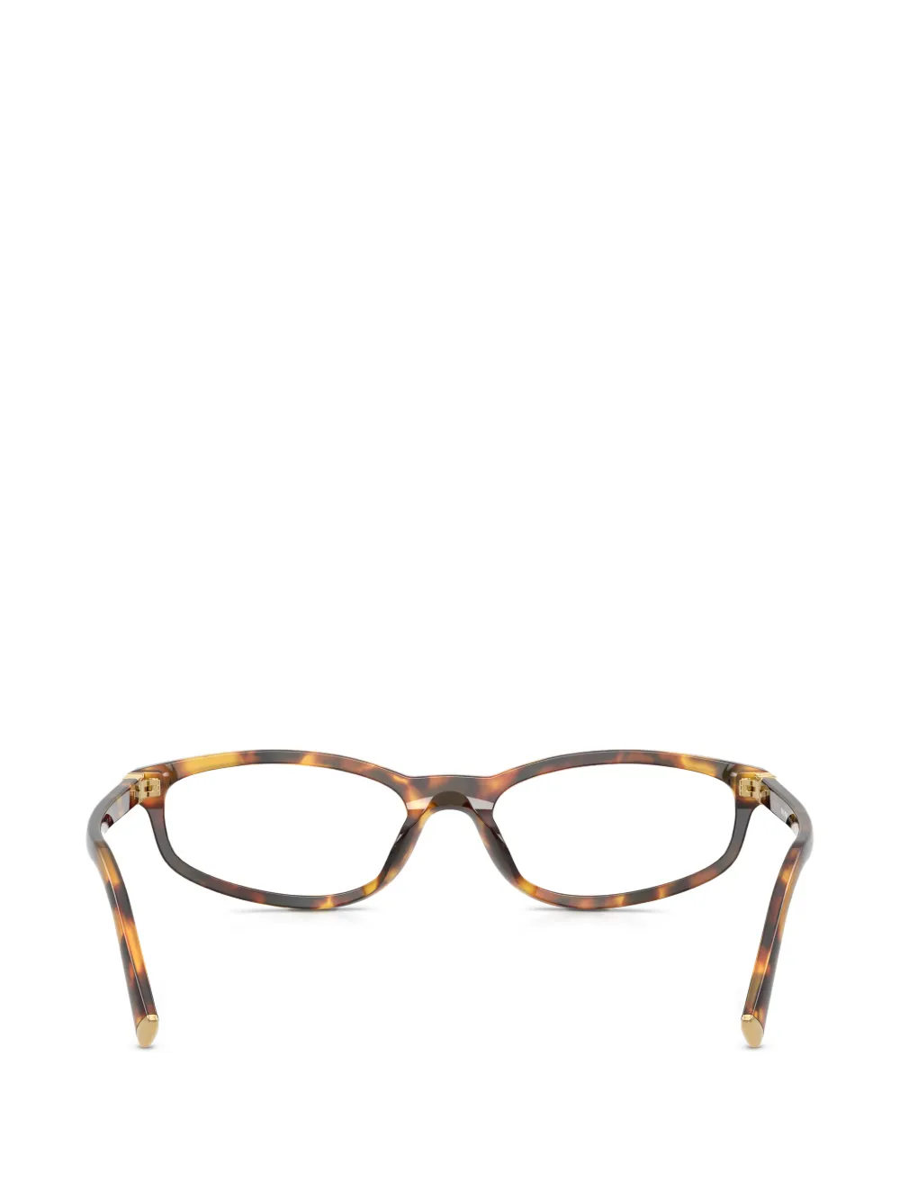 Miu Eyewear Zonnebril met schildpadschild design Bruin
