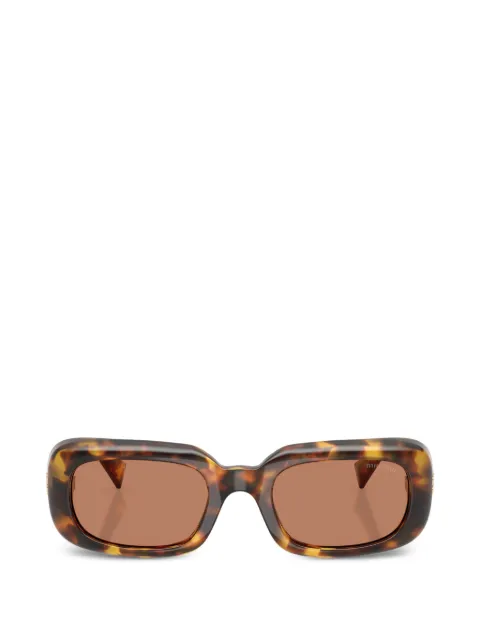 Miu Miu Eyewear солнцезащитные очки в прямоугольной оправе