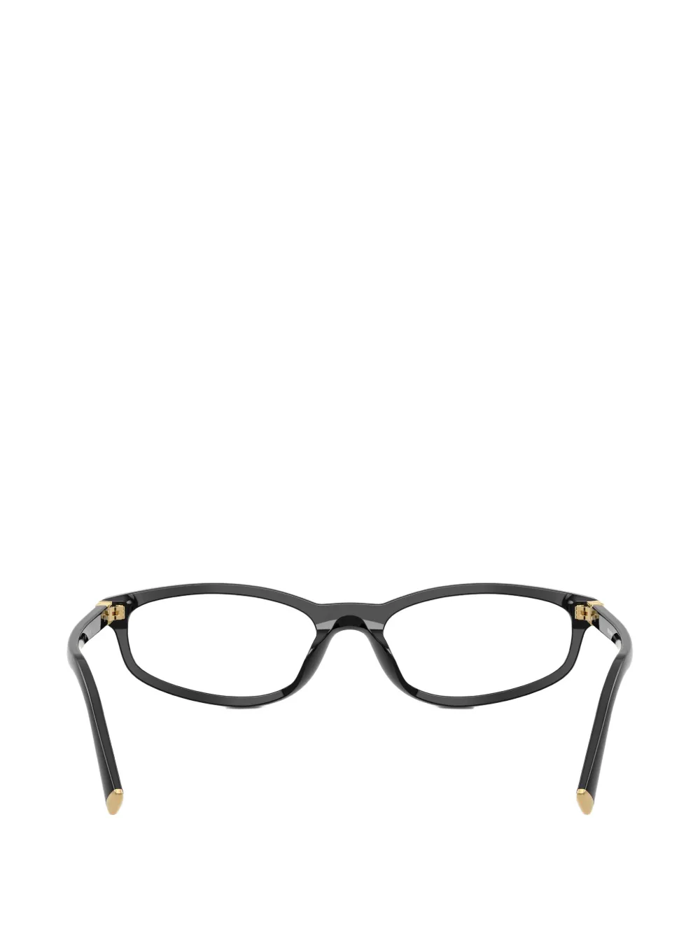 Miu Eyewear Bril met ovalen montuur Zwart