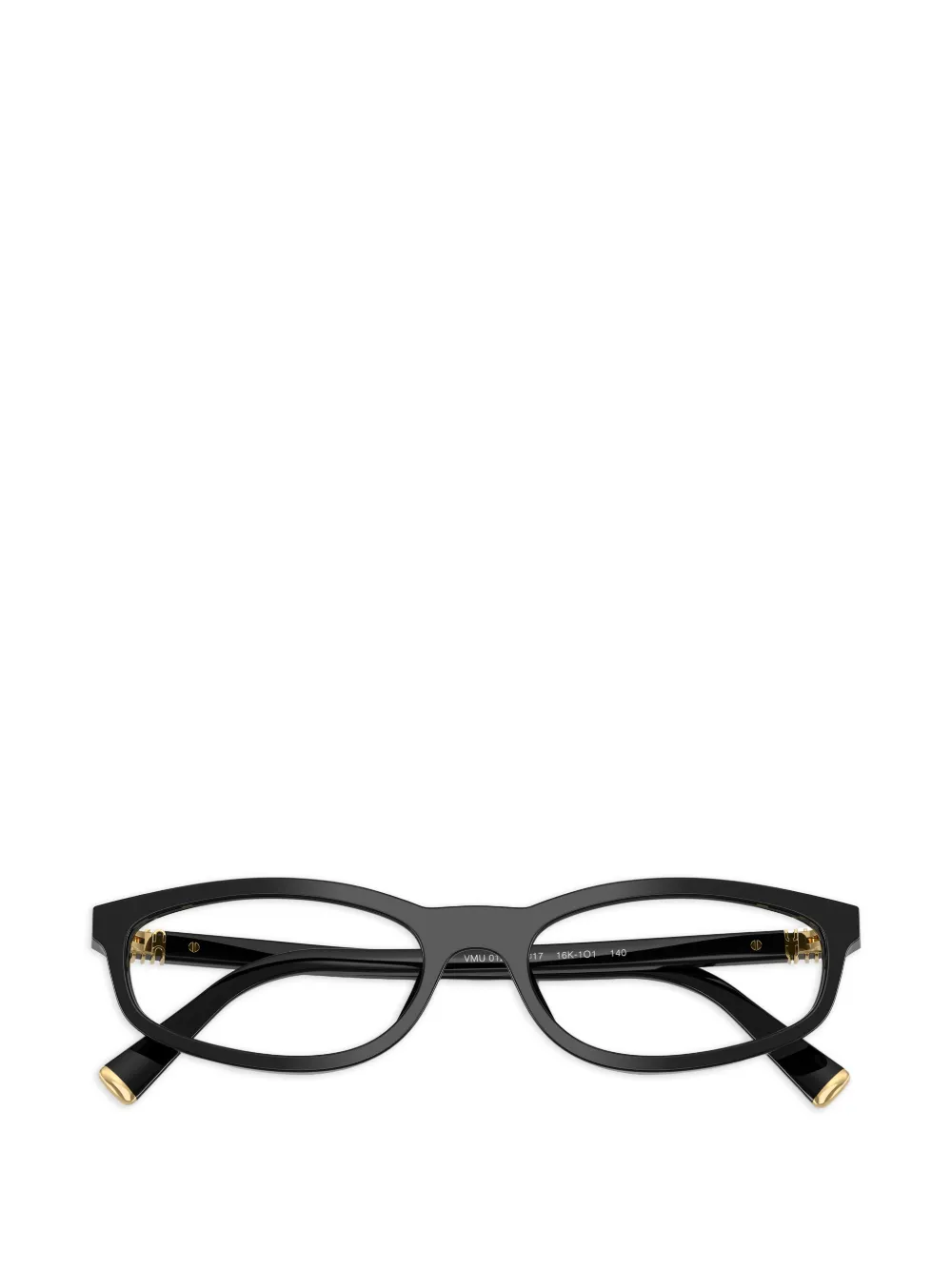 Miu Eyewear Bril met ovalen montuur Zwart