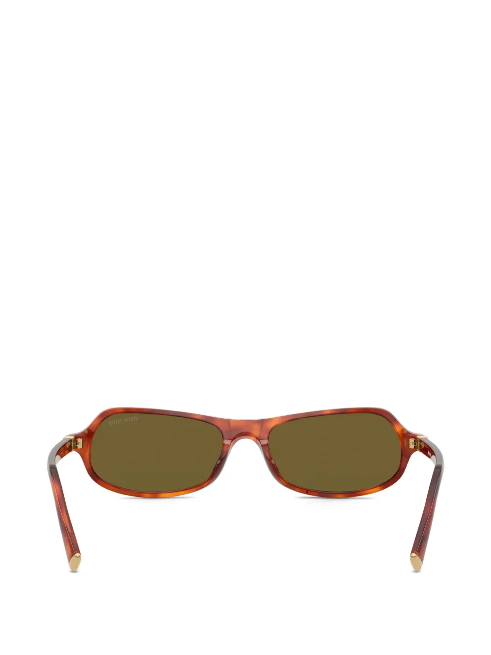 Miu Eyewear Zonnebril met geometrisch montuur Bruin
