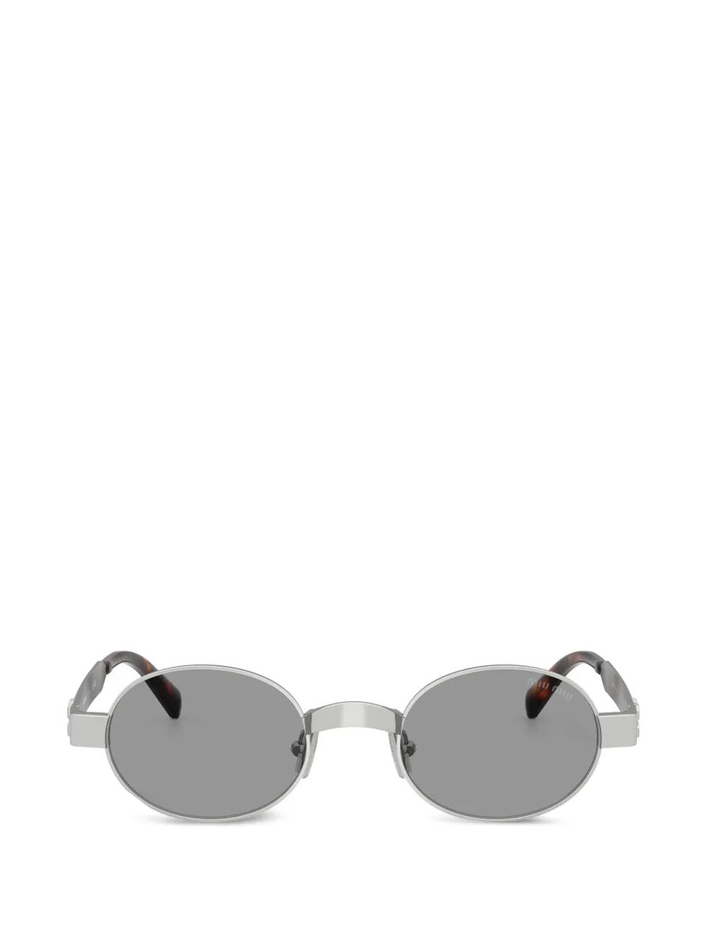Miu Miu Eyewear oval-frame sunglasses - Argento