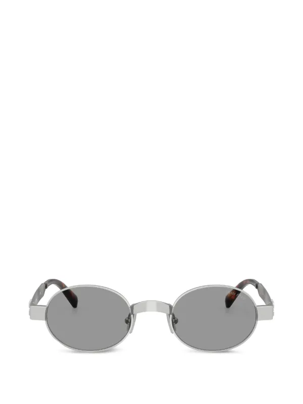 MIU MIU サングラス メタルフレーム Y2K オーバル　シルバー Miu Miu Eyewear オーバルフレーム サングラス | シルバートーン