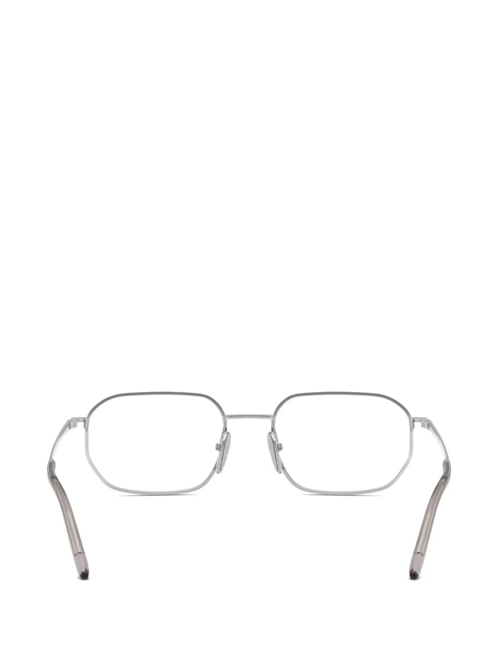 Prada Eyewear Bril met rechthoekig montuur Zilver
