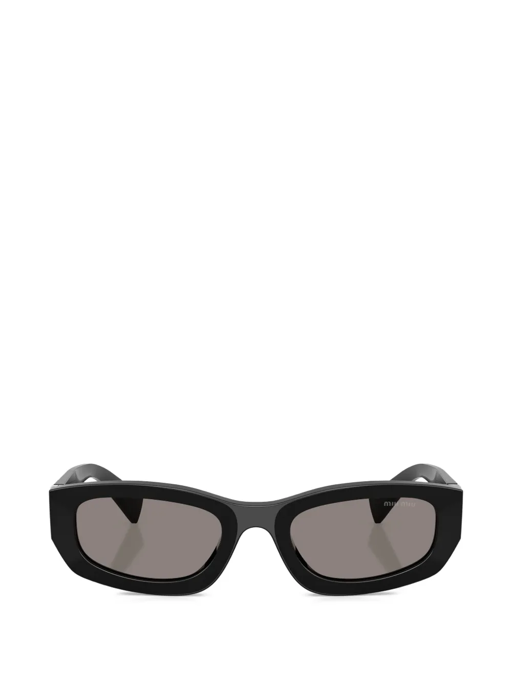 Miu Miu Eyewear logo rectangle sunglasses - Nero