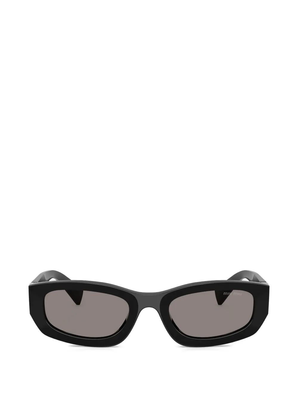 Miu Miu Eyewear logo rectangle sunglasses - Nero