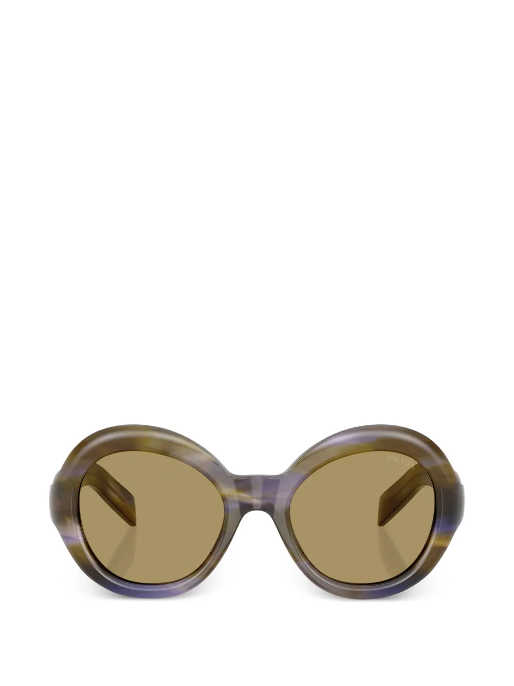 Prada Eyewear round-frame sunglasses - Marrone
