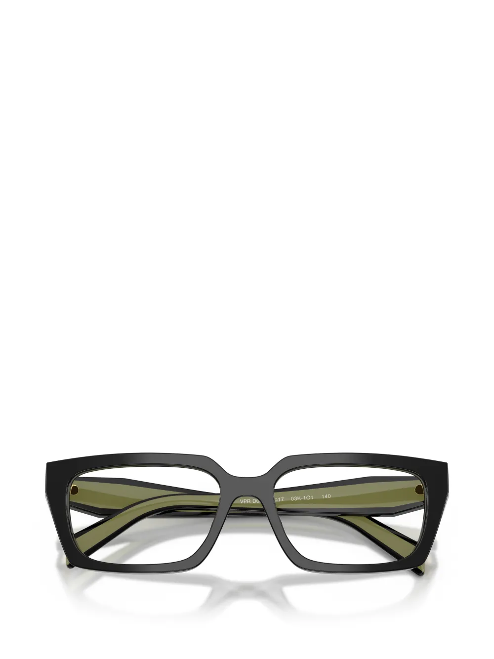 Prada Eyewear Bril met geometrisch montuur Zwart