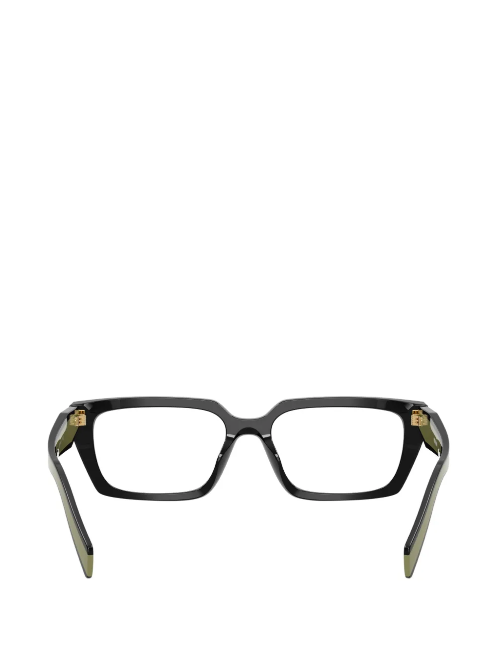 Prada Eyewear Bril met geometrisch montuur Zwart