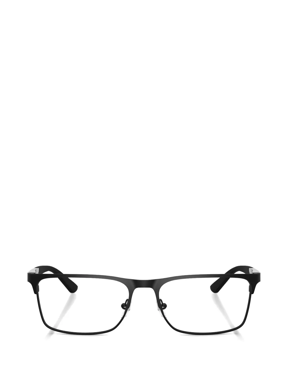 Emporio Armani rectangle-frame glasses - Schwarz