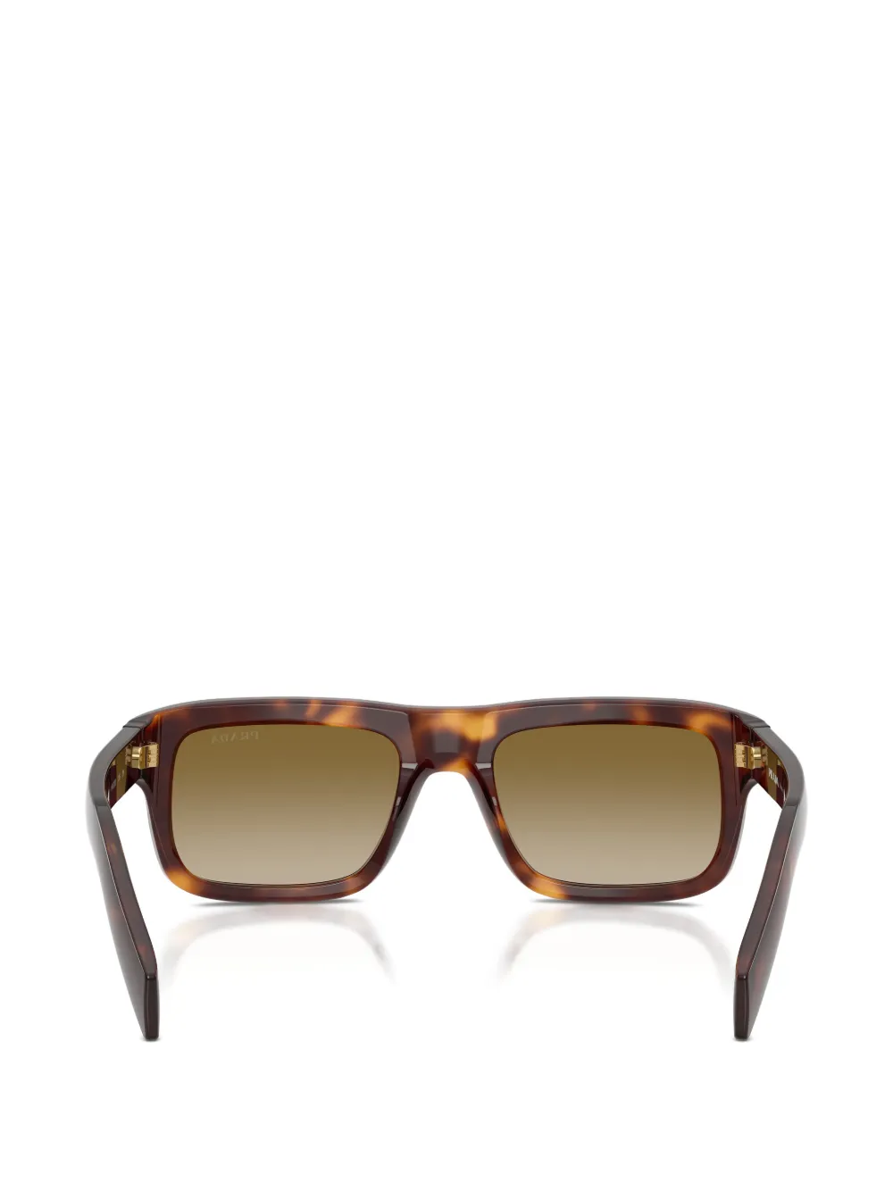 Prada Eyewear Zonnebril met rechthoekig montuur Bruin