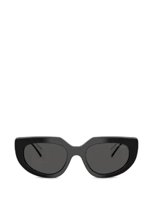 Versace Eyewear スクエアフレーム サングラス | ブラック | FARFETCH JP