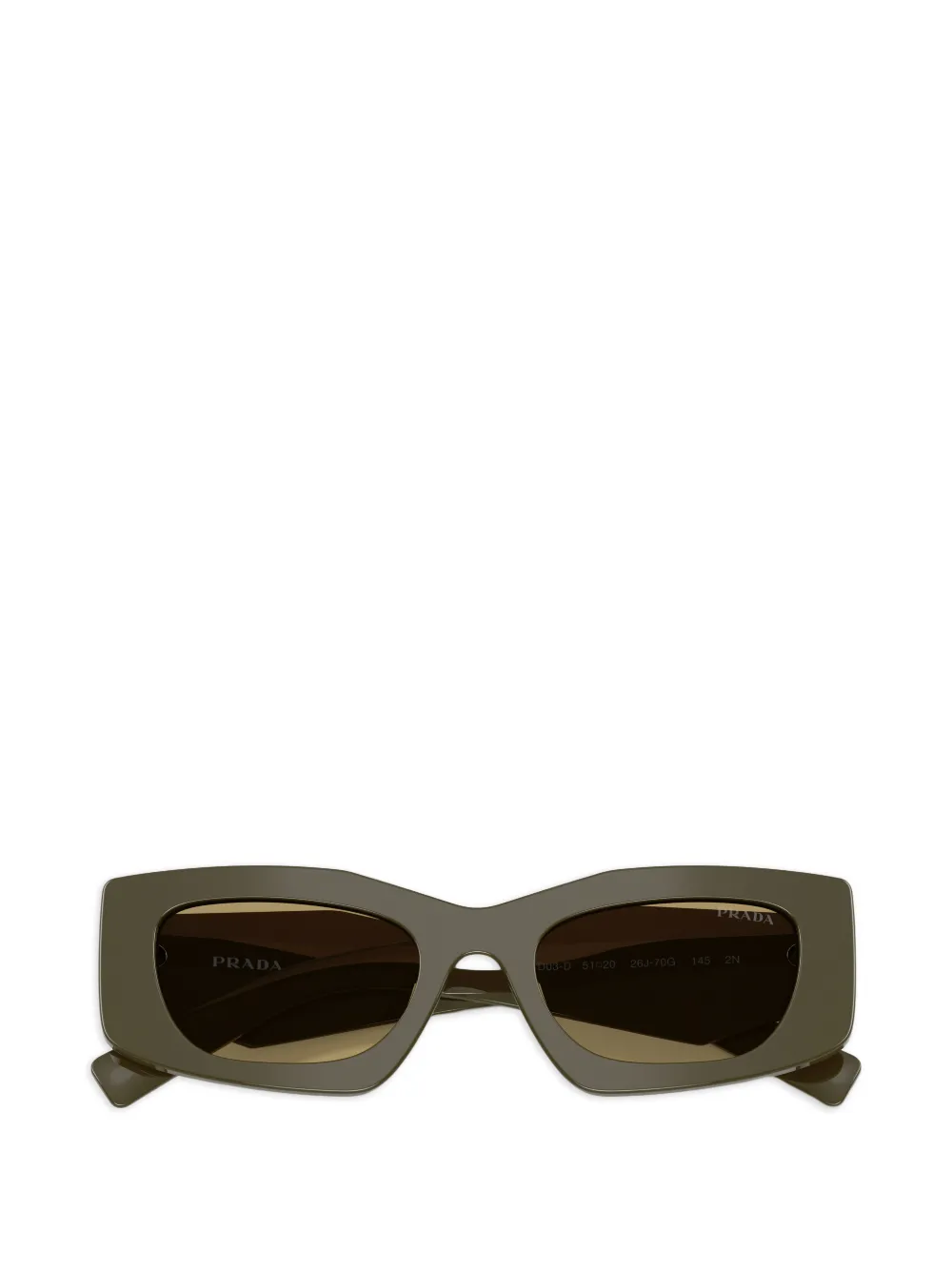 Prada Eyewear geometric-frame sunglasses - Verde