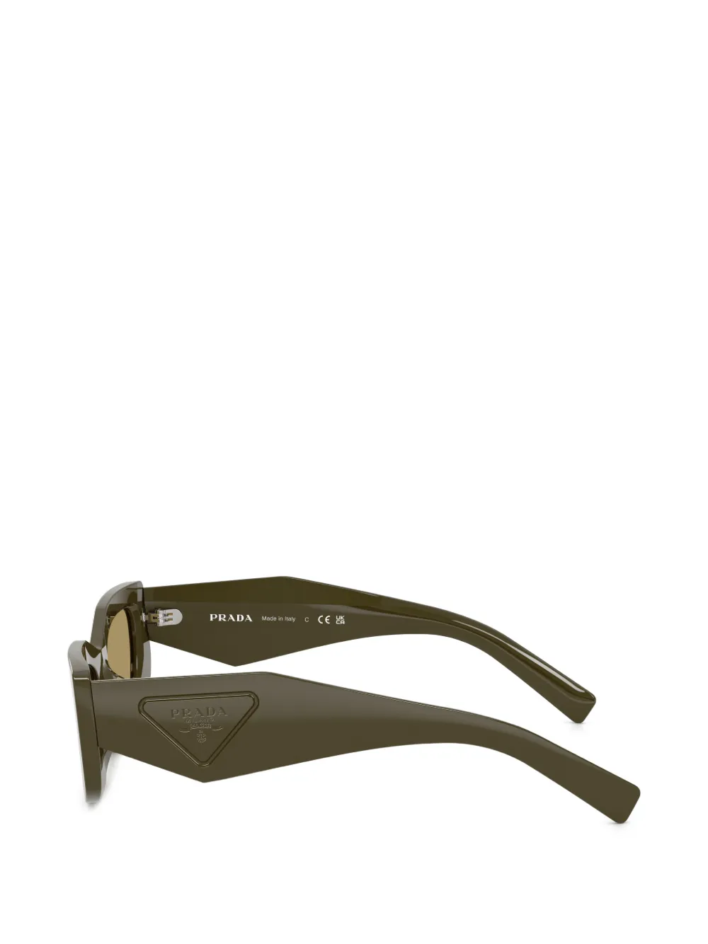 Prada Eyewear Zonnebril met geometrisch montuur Groen