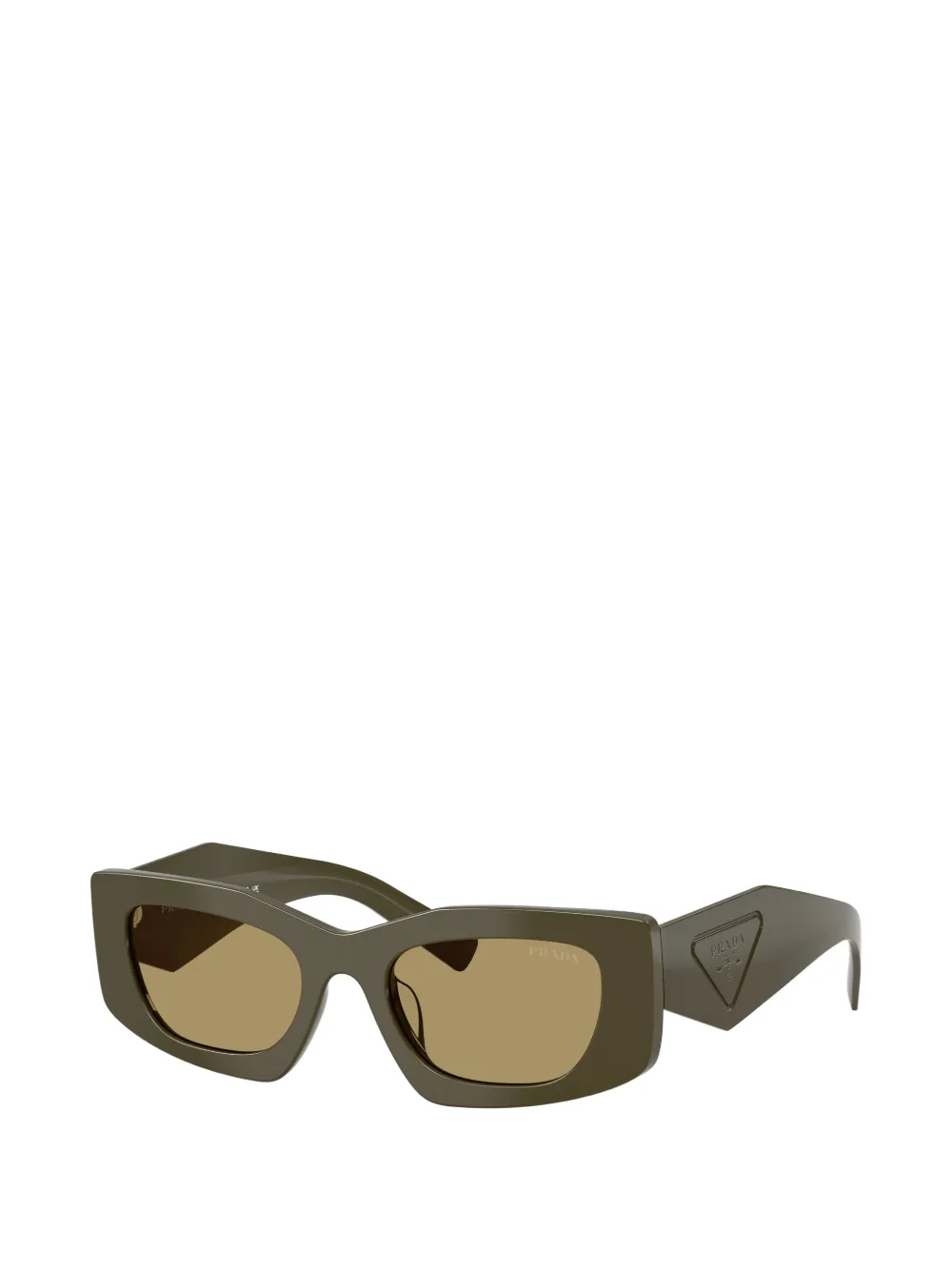 Prada Eyewear Zonnebril met geometrisch montuur Groen