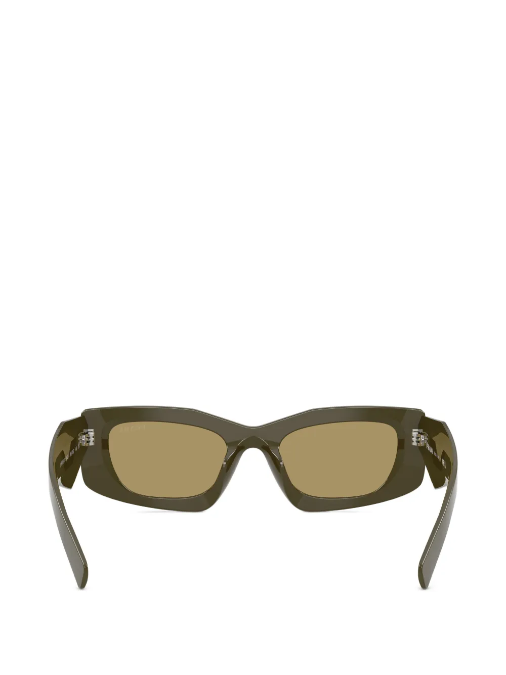 Prada Eyewear Zonnebril met geometrisch montuur Groen