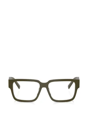 Prada Eyewear Vista スクエアメガネフレーム | ブラウン | FARFETCH JP
