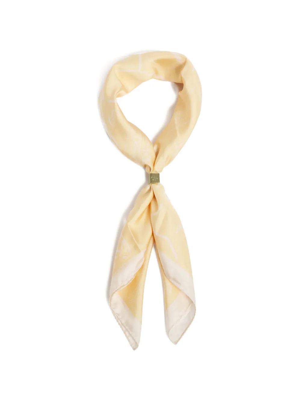 Maison Kitsuné Parisian Map silk scarf - Giallo