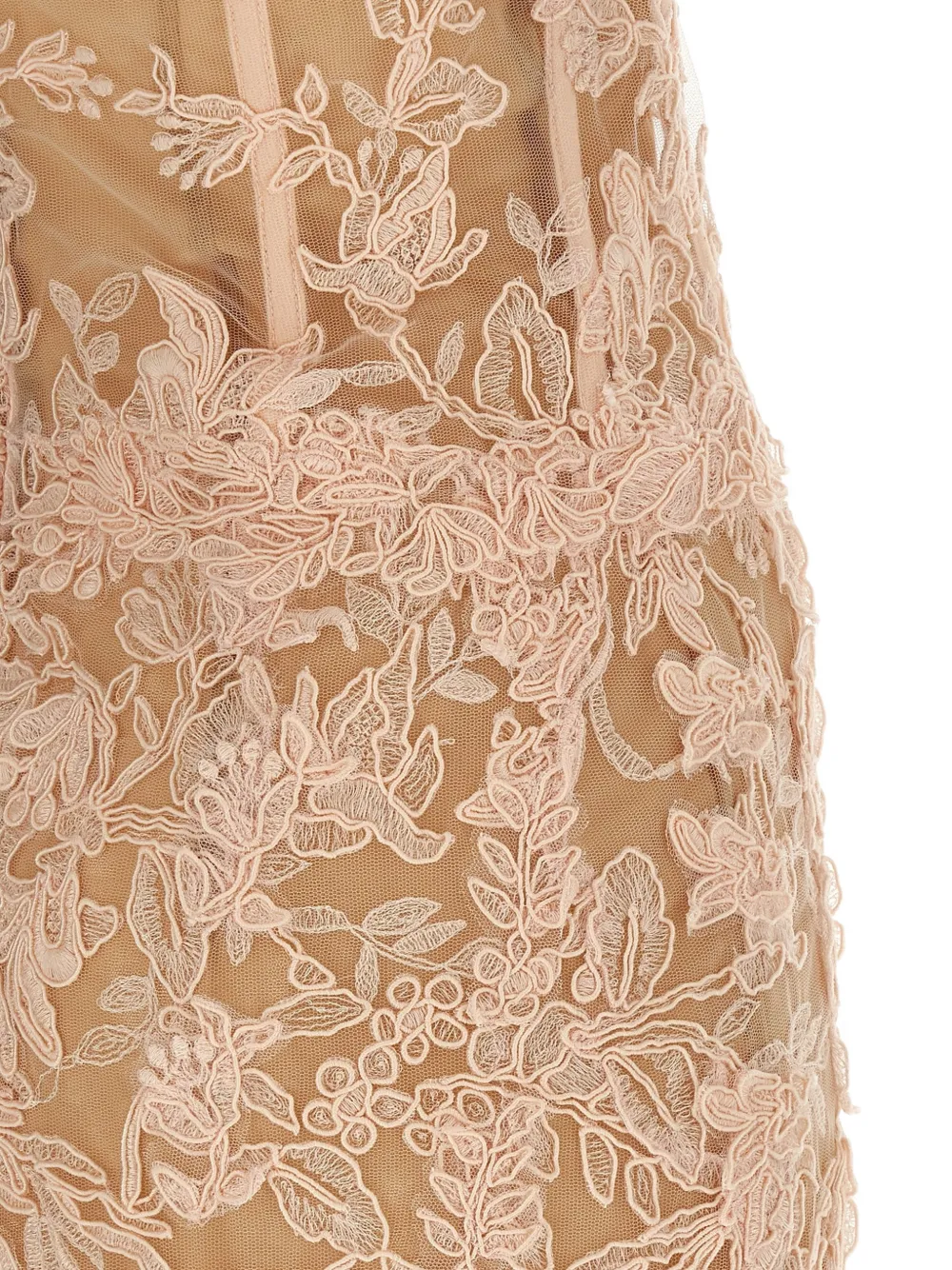 Ermanno Scervino Strapless midi-jurk Roze