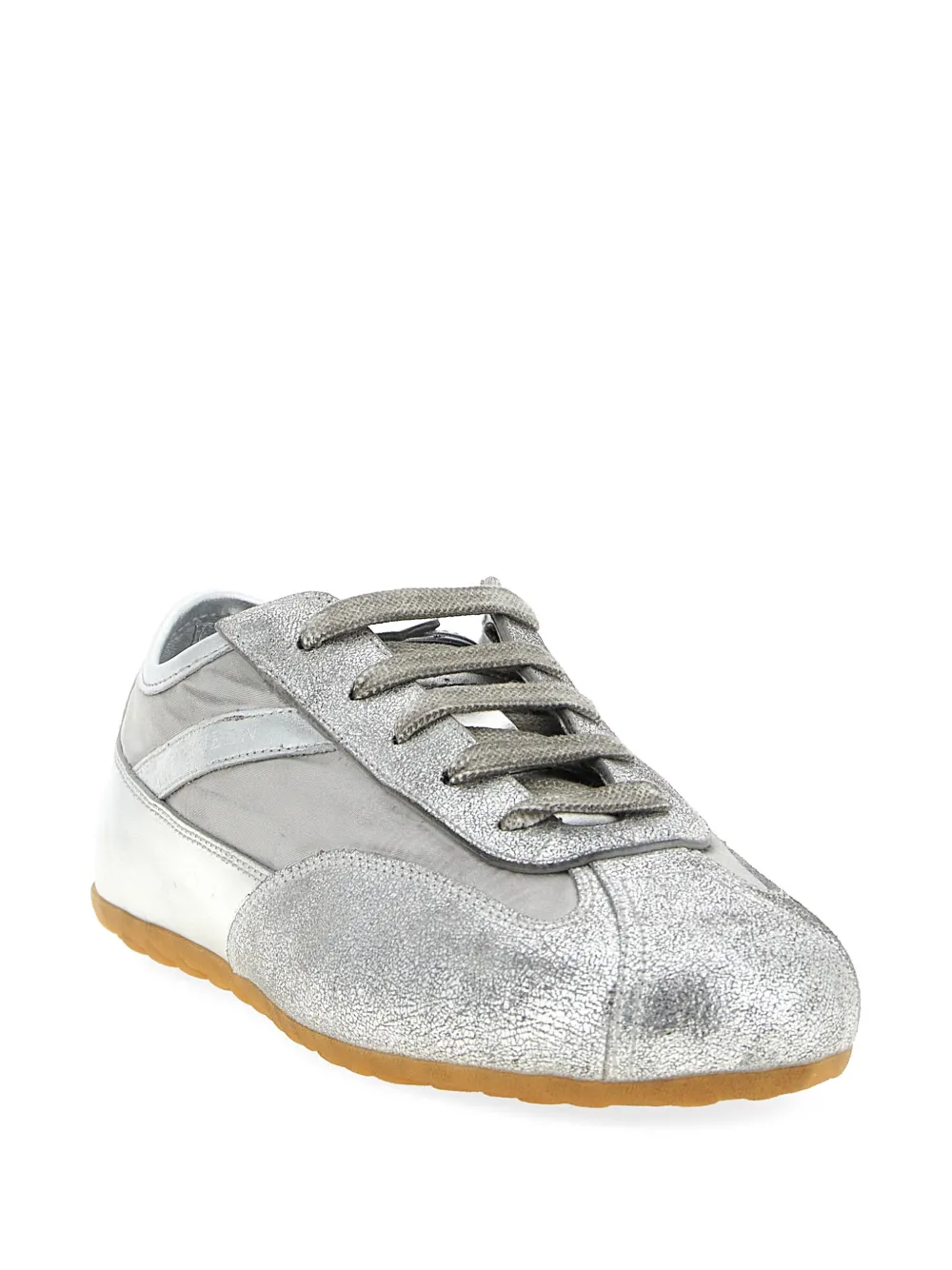 Alexander McQueen Sneakers met logo-reliëf Zilver