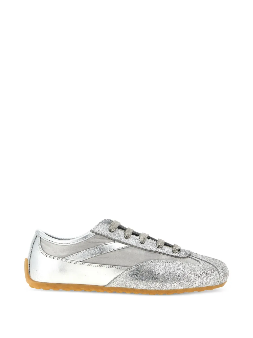 Alexander McQueen embossed-logo sneakers - Argento