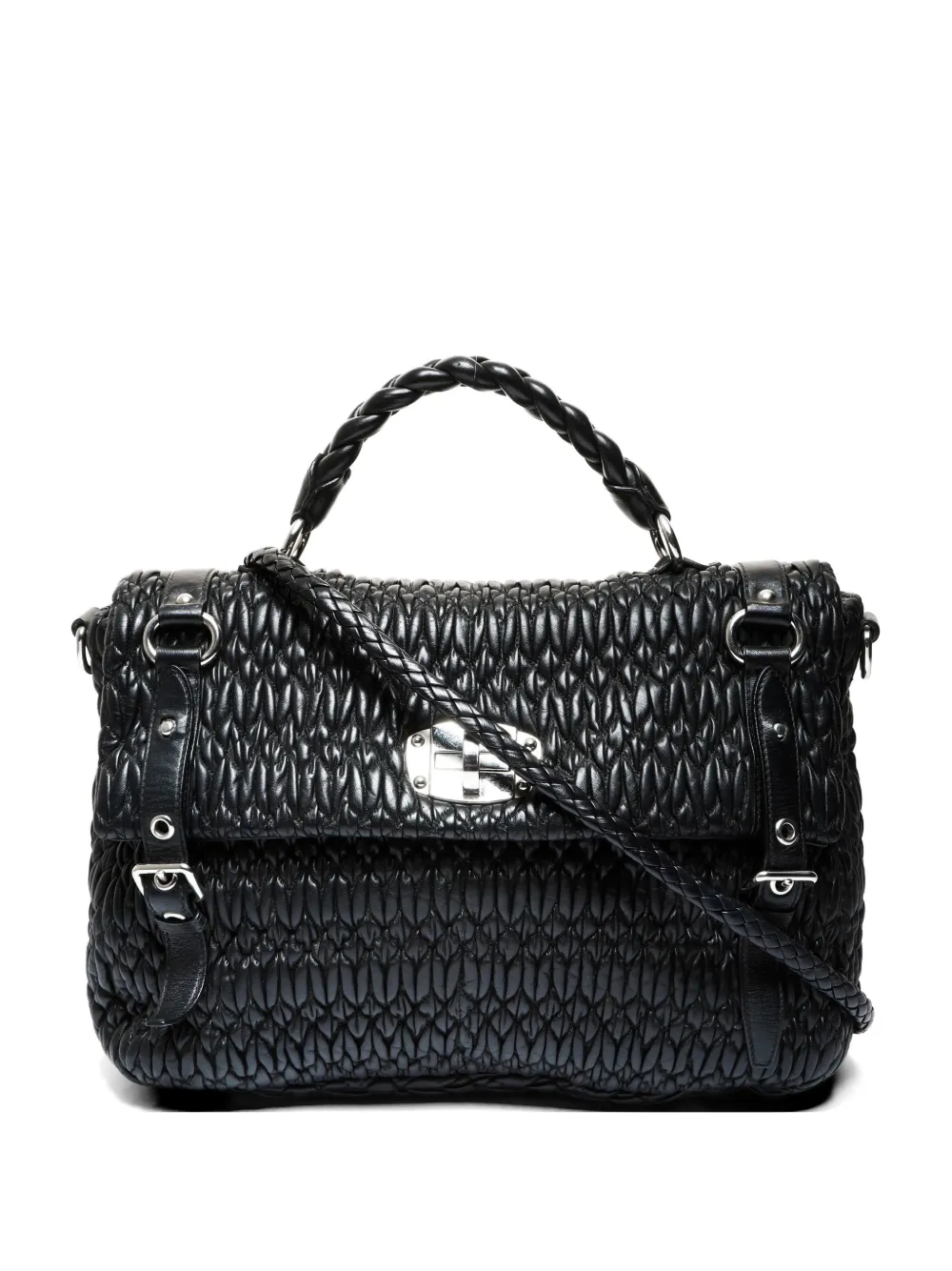 Miu Miu Pre-Owned 2000-2010 Matelasse 2way shoulder bag - Nero