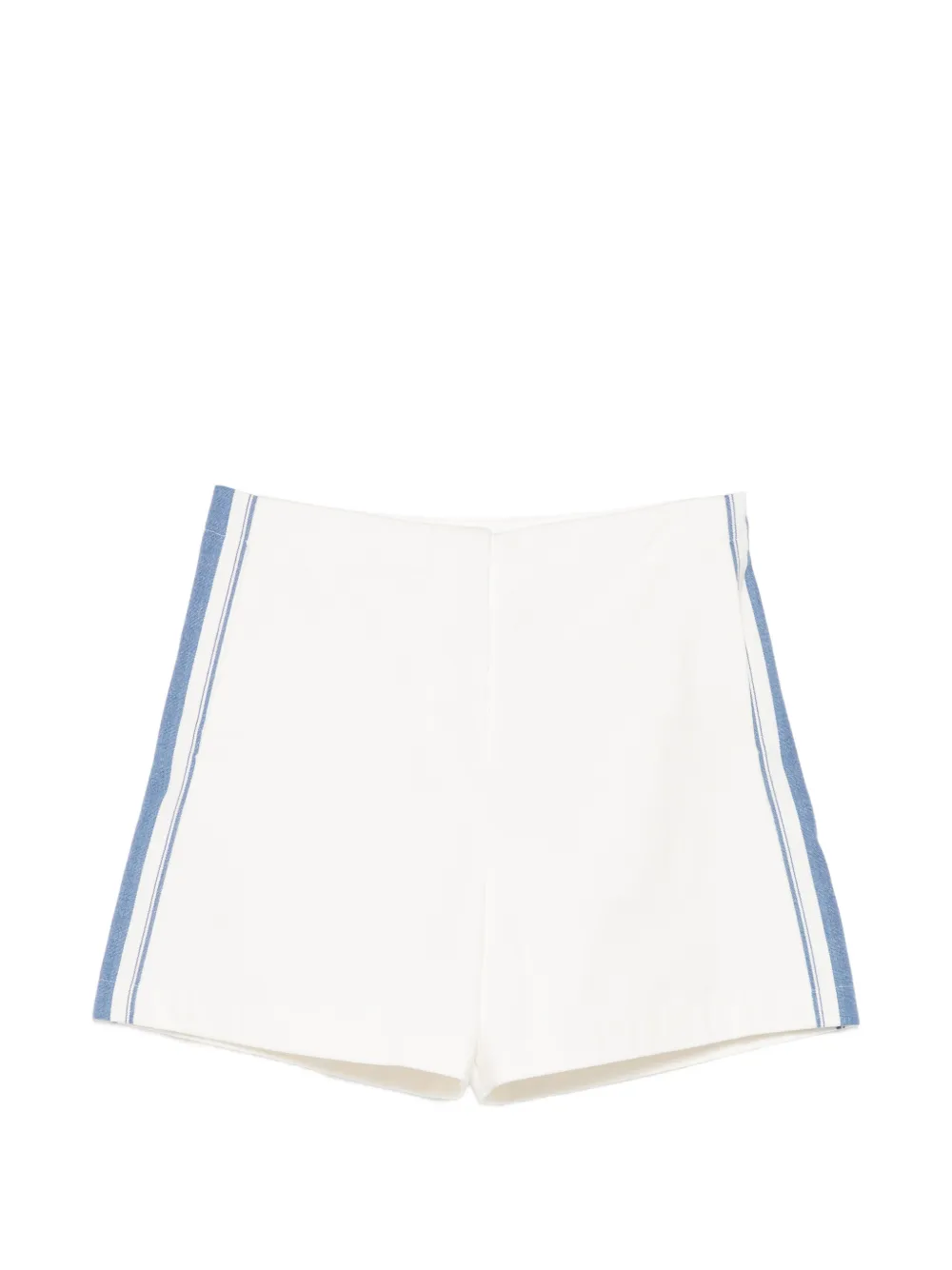 Low Classic striped-trim shorts - Bianco
