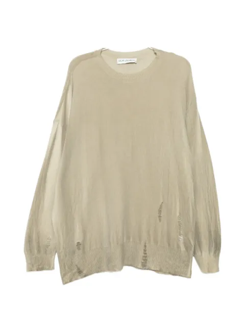 OUR LEGACY spray-dye distressed sweater