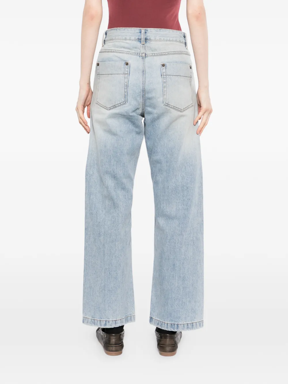 Low Classic Straight jeans Blauw