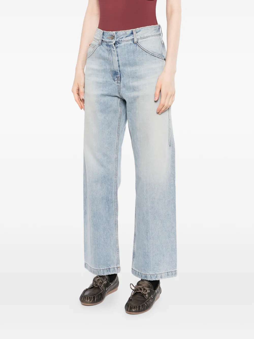 Low Classic Straight jeans Blauw