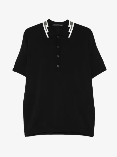 Low Brand contrast collar T-shirt